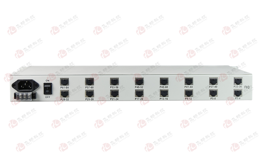 飛暢科技-64路電話(huà)+4E1+4GE  電話(huà)光端機(jī)（19英寸1U）